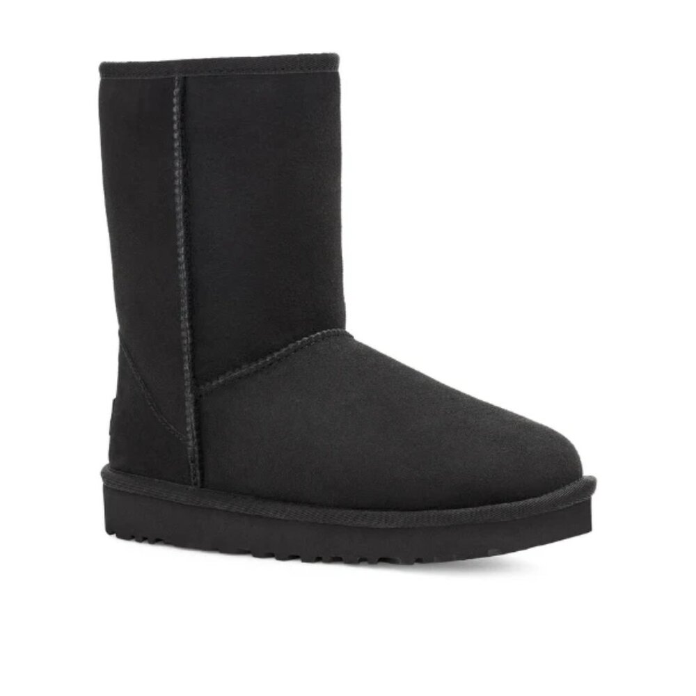 UGG Women's Black Classic Short II 5825 Suede Ankle‎ Winter Snow Boot Size 7